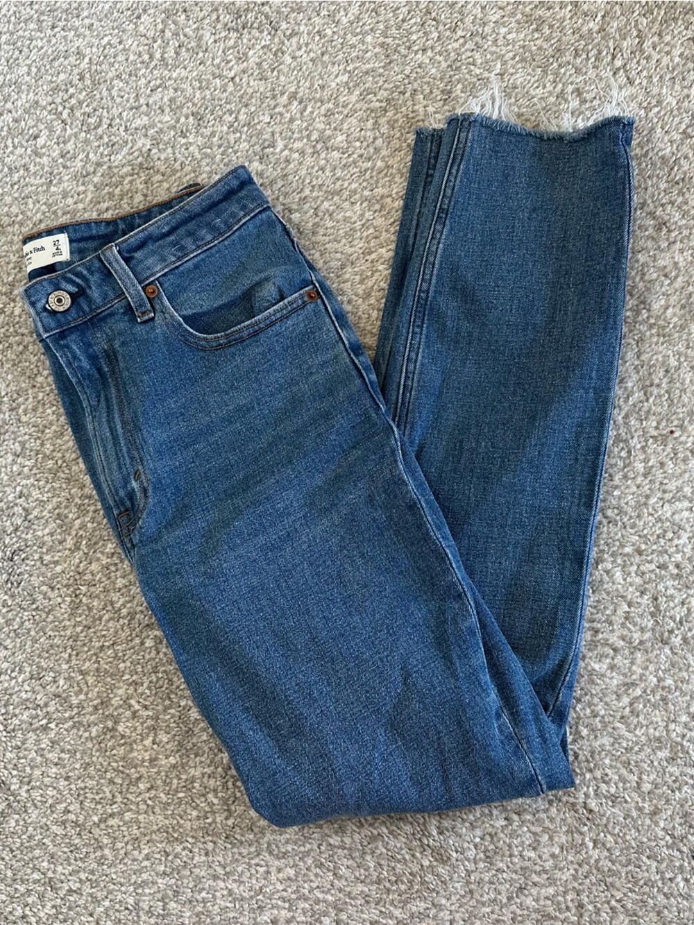 Women’s Abercrombie & Fitch Curve Love High Rise Medium Wash Skinny Jeans
